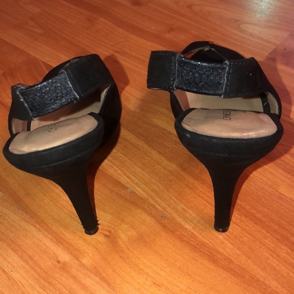 Chinese Laundry suede peep toe heels - Picture 12 of 14
